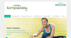 Desktop Screenshot of lahdenkiropraktiikka.fi